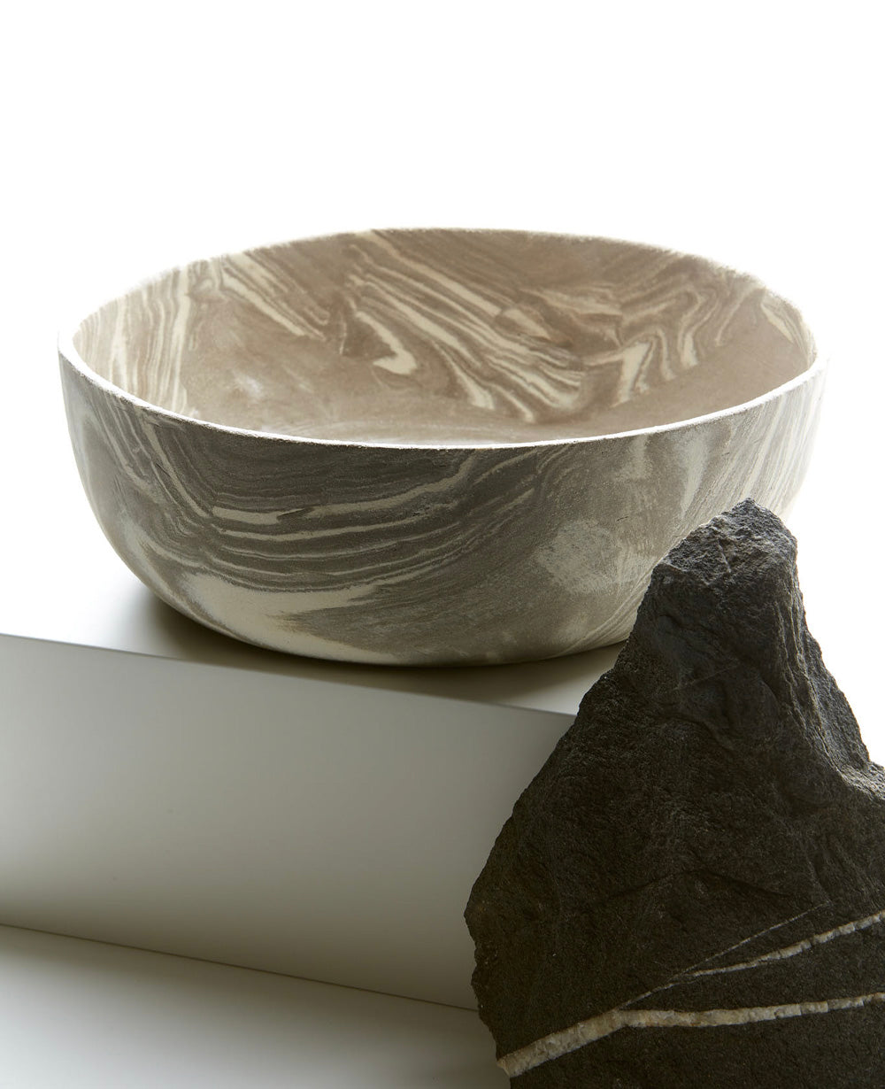 Marble XL Salad Bowl