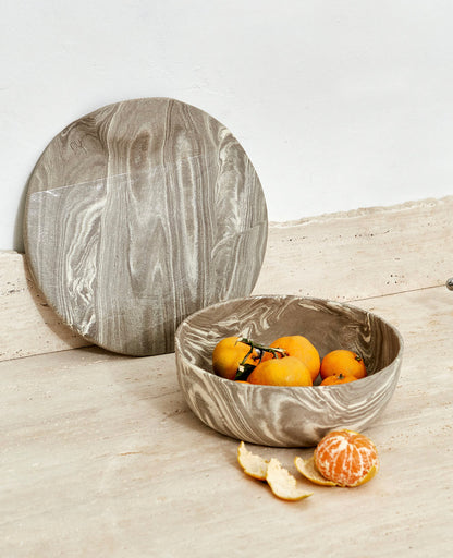 Marble XL Salad Bowl